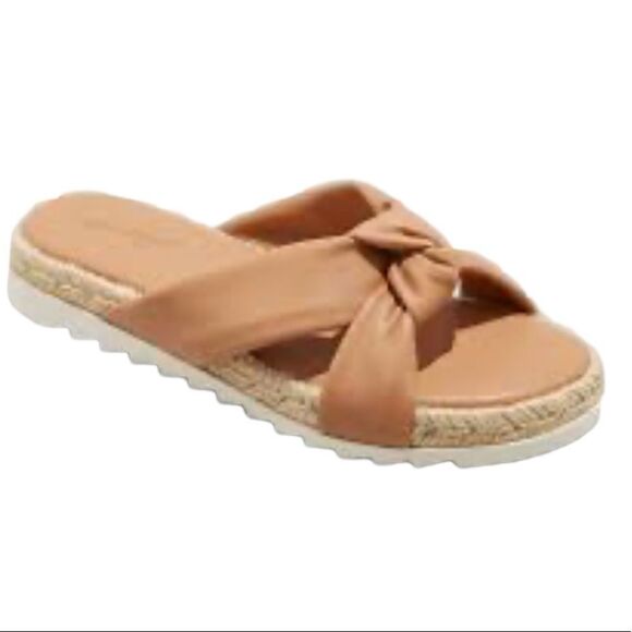 Universal Thread ~ Womens Dena Knotted Espadrille Sandal in Tan ~ size 9 - Picture 1 of 8
